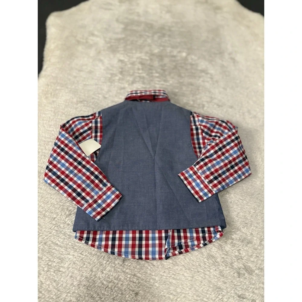 Nautica Kids 3T 4 Piece Outfit Shirt Pants Best Bow NWT‎